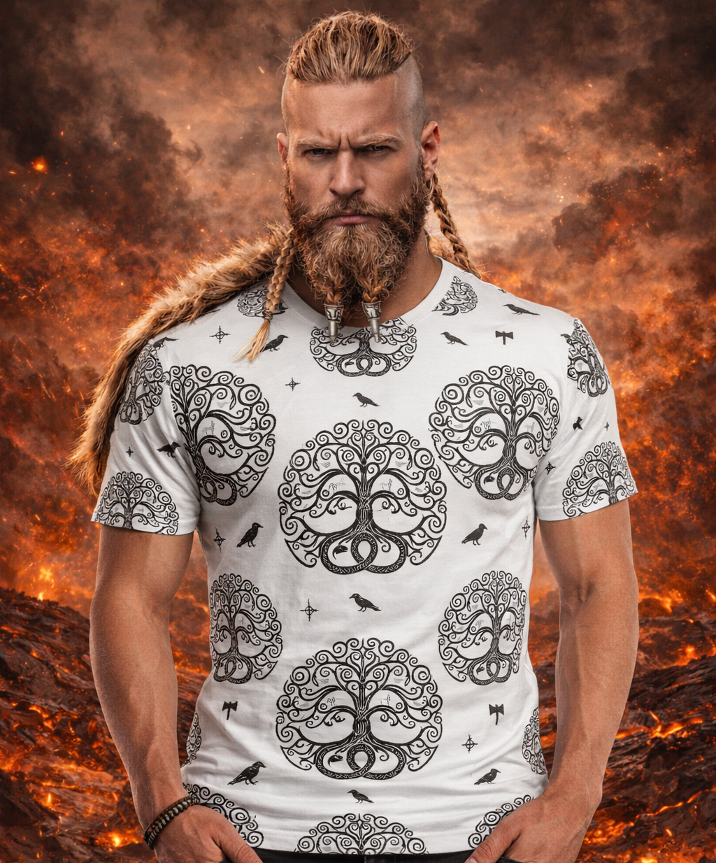 RAVEN - Lebensbaum - Allover Herren-T-Shirt