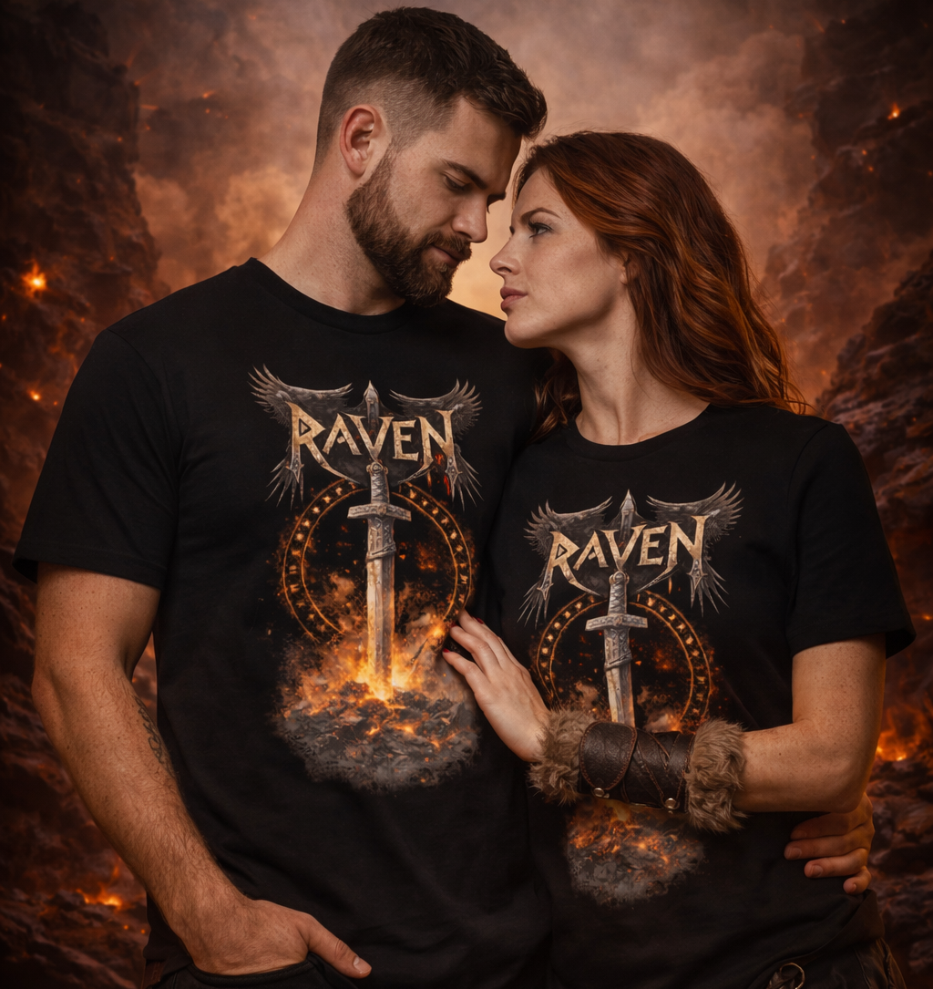 RAVEN - Sword of Flame - Band Shirt - Unisex Classic Tshirt